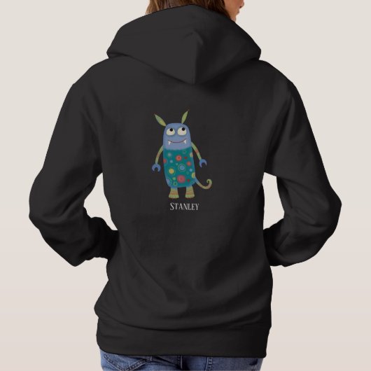 Leuke Monsters Gepersonaliseerd Hoodie (Achterkant)