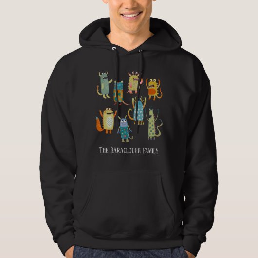 Leuke Monsters Gepersonaliseerd Hoodie (Voorkant)