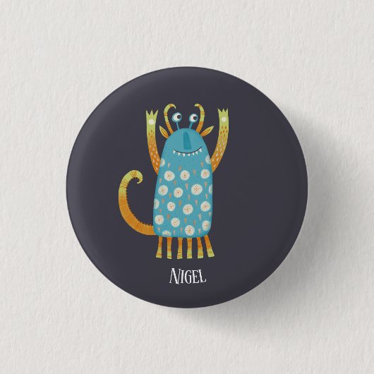 Leuke Monsters Gepersonaliseerd Ronde Button 3,2 Cm (Voorkant)