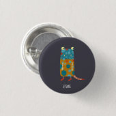 Leuke Monsters Gepersonaliseerd Ronde Button 3,2 Cm (Voorkant /achterkant)
