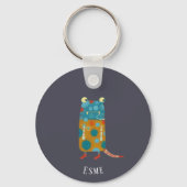 Leuke Monsters Gepersonaliseerd Sleutelhanger (Achterkant)