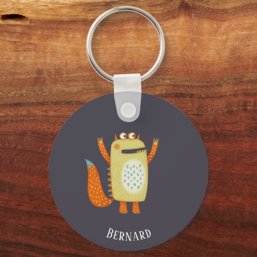 Leuke Monsters Gepersonaliseerd Sleutelhanger (Voorkant)