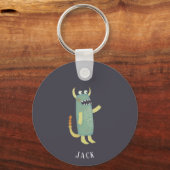 Leuke Monsters Gepersonaliseerd Sleutelhanger (Voorkant)