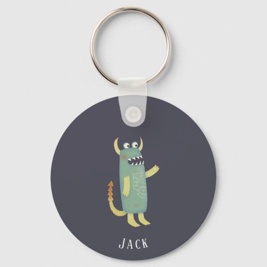 Leuke Monsters Gepersonaliseerd Sleutelhanger (Achterkant)