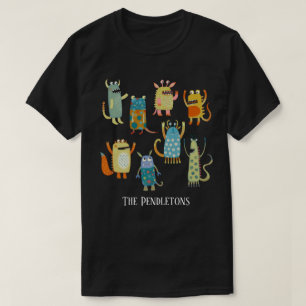 Leuke Monsters Gepersonaliseerd T-shirt