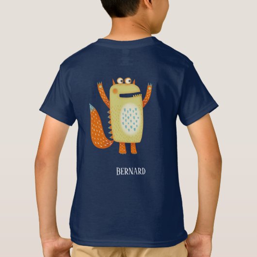 Leuke Monsters Gepersonaliseerd T-shirt (Achterkant)