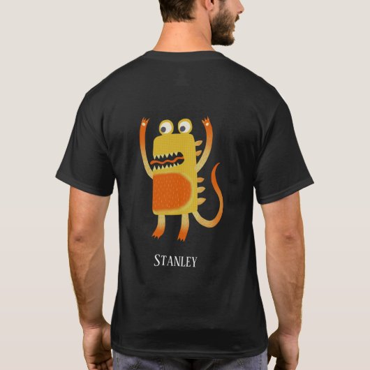 Leuke Monsters Gepersonaliseerd T-shirt (Achterkant)