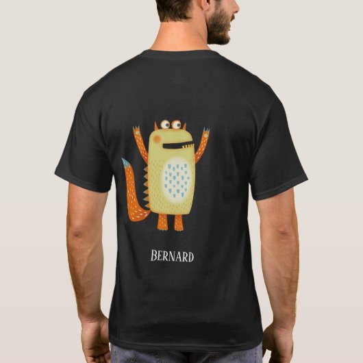 Leuke Monsters Gepersonaliseerd T-shirt (Achterkant)