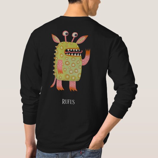 Leuke Monsters Gepersonaliseerd T-shirt (Achterkant)