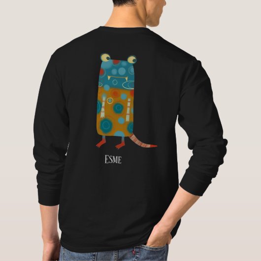 Leuke Monsters Gepersonaliseerd T-shirt (Achterkant)