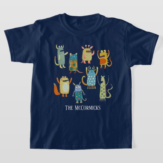 Leuke Monsters Gepersonaliseerd T-shirt (Laagn)