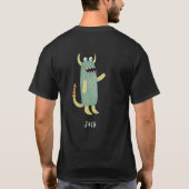Leuke Monsters Gepersonaliseerd T-shirt (Achterkant)