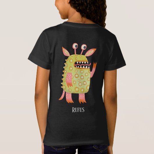 Leuke Monsters Gepersonaliseerd T-shirt (Achterkant)