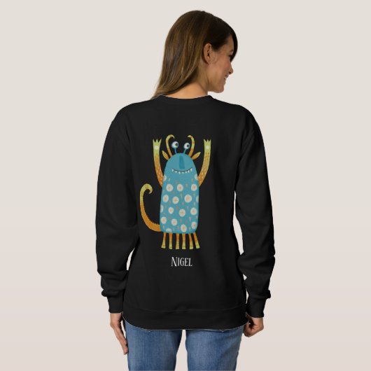Leuke Monsters Gepersonaliseerd Trui (Achterkant volledig)