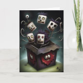 Leuke monsters in een doos kaart (Voorkant)