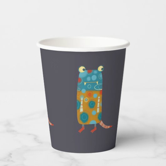 Leuke Monsters Papieren Bekers (Achterkant)