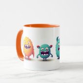 Leuke Monsters Sinaasappel Mok (Voorkant links)