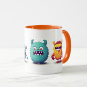 Leuke Monsters Sinaasappel Mok (Voorkant rechts)