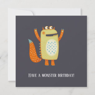 Leuke Monsters Verjaardag Kaart