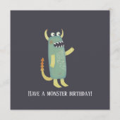 Leuke Monsters Verjaardag Kaart (Voorkant)