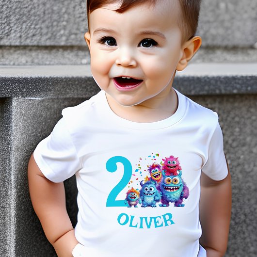 Leuke Monsters Verjaardag Naam Jongen Peuter T-shi Kinder Shirts