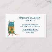 Leuke Monsters Visitekaartje (Voorkant)