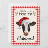 Leuke Moo-ie Kerstmis Kerstkaart Kaart (Voorkant)