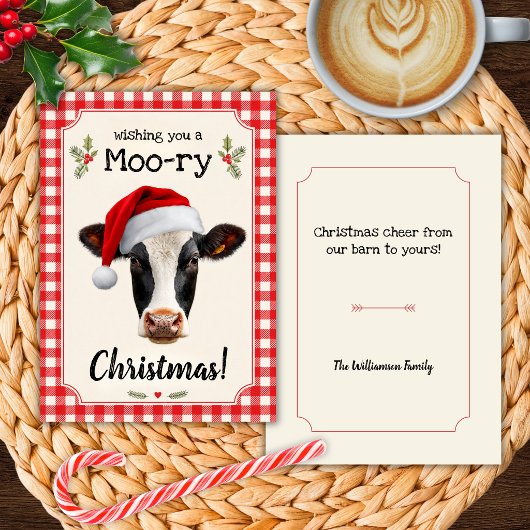 Leuke Moo-ie Kerstmis Kerstkaart Kaart