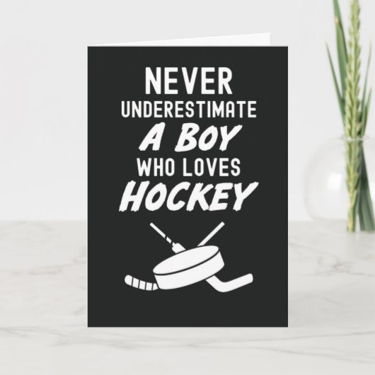 Leuke Mooie Hockey Kaarten Voor Jongens Voor Kinde (Voorkant)