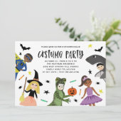 Leuke Mooie Moderne Uitnodiging Voor Een Halloween (Staand voorkant)