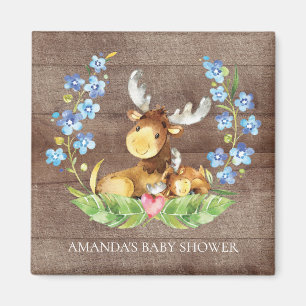 Leuke Moose Baby shower Favor Magnet