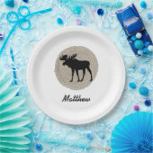 Leuke Moose Papieren Bordje (Feest)