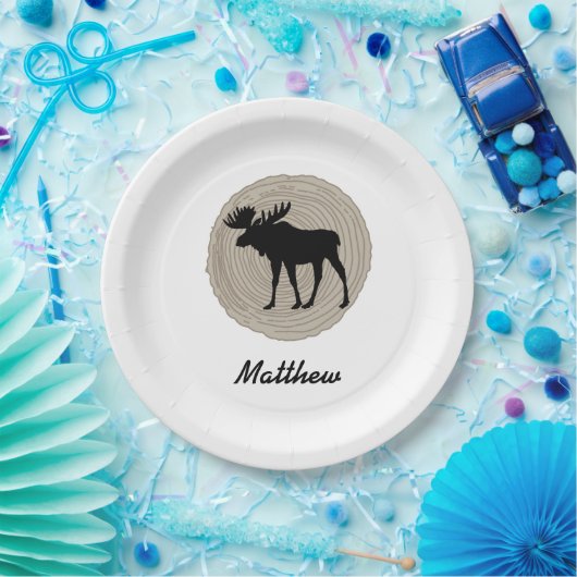 Leuke Moose Papieren Bordje (Feest)