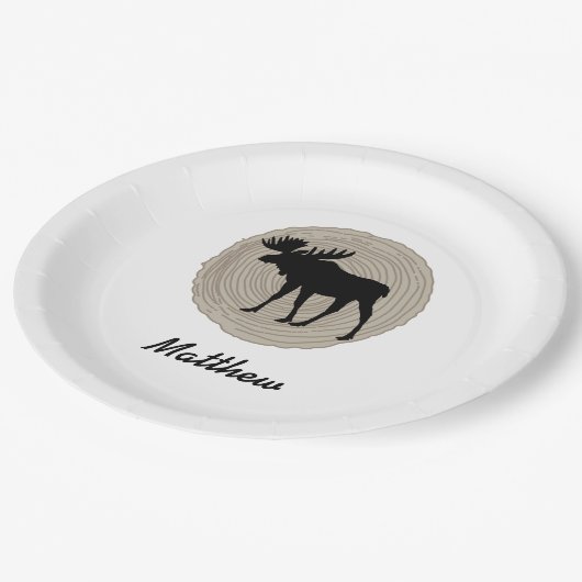 Leuke Moose Papieren Bordje (Gekanteld)