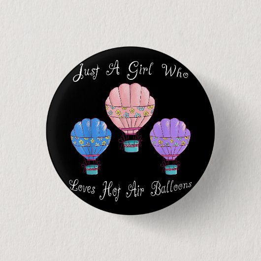 Leuke Moppige Heet Lucht BallonLeuke Moppige Heet Ronde Button 3,2 Cm (Voorkant)