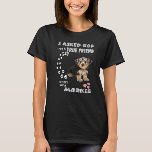 Leuke Morkshire Terrier Hond Quote Moeder Papa Tea T-shirt (Voorkant)