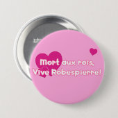 Leuke Mort aux Rois-knop, platte versie. Ronde Button 7,6 Cm (Voorkant /achterkant)