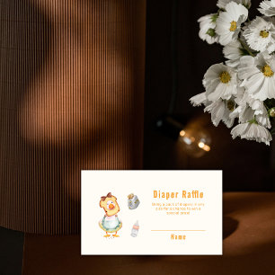 Leuke Mother Goose Brunch Luier Raffle Baby Shower Informatiekaartje