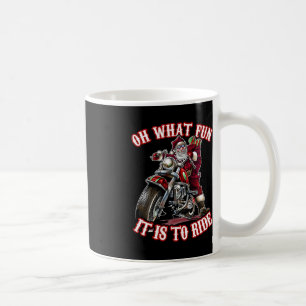 Leuke motorfiets biker opa Santa Rider Kerstmis Koffiemok