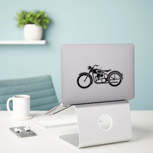 leuke motorstickers  sticker (Laptop op bureau)