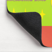 Leuke mousepad bericht logo gemengde kleuren muismat (Hoek)