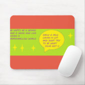 Leuke mousepad bericht logo gemengde kleuren muismat (Met muis)