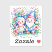 Leuke Mr en Mrs Clause Kerstmis Sticker (Vel)