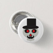 Leuke Mr Skull cartoon Ronde Button 3,2 Cm (Voorkant /achterkant)