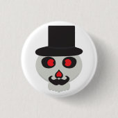 Leuke Mr Skull cartoon Ronde Button 3,2 Cm (Voorkant)