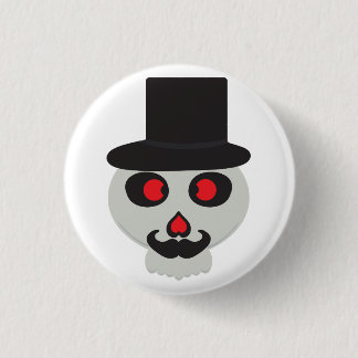 Leuke Mr Skull cartoon Ronde Button 3,2 Cm