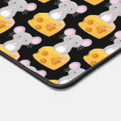 Leuke muis en kaas patroon thema bureaumat (Hoek)