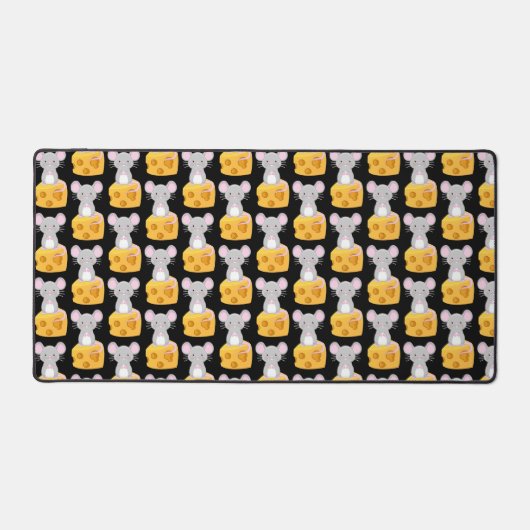 Leuke muis en kaas patroon thema bureaumat (Voorkant)