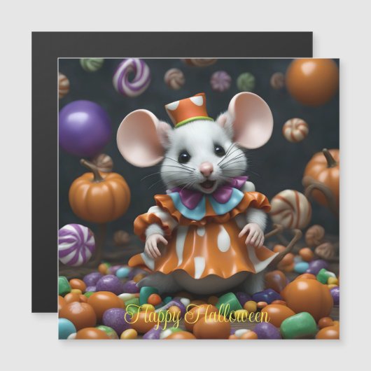 Leuke muis Halloween gepersonaliseerde aangepaste  (Voorkant / Achterkant)