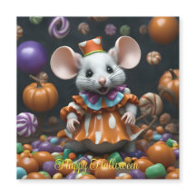 Leuke muis Halloween gepersonaliseerde aangepaste 